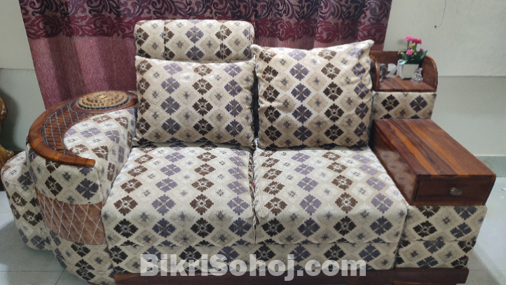 6 Sitter Sofa with Segun wooden design